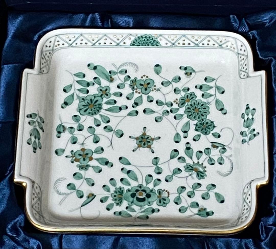 マイセン角トレーディッシュ6枚入箱入り 10×11cm✖️ 6