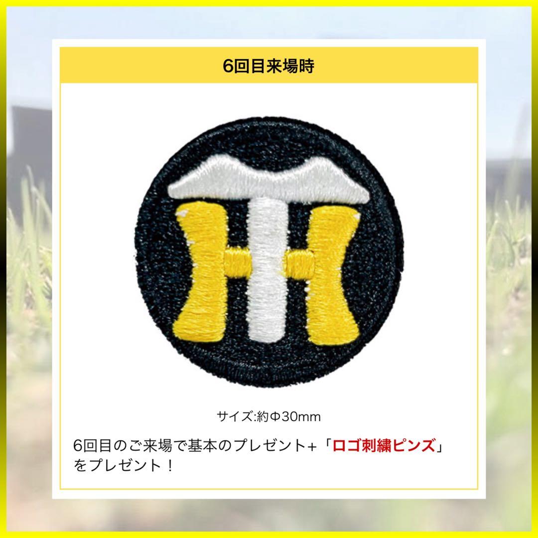 阪神タイガース／FC限定 2024応援デー【6回目来場】ロゴ刺繍ピンズ