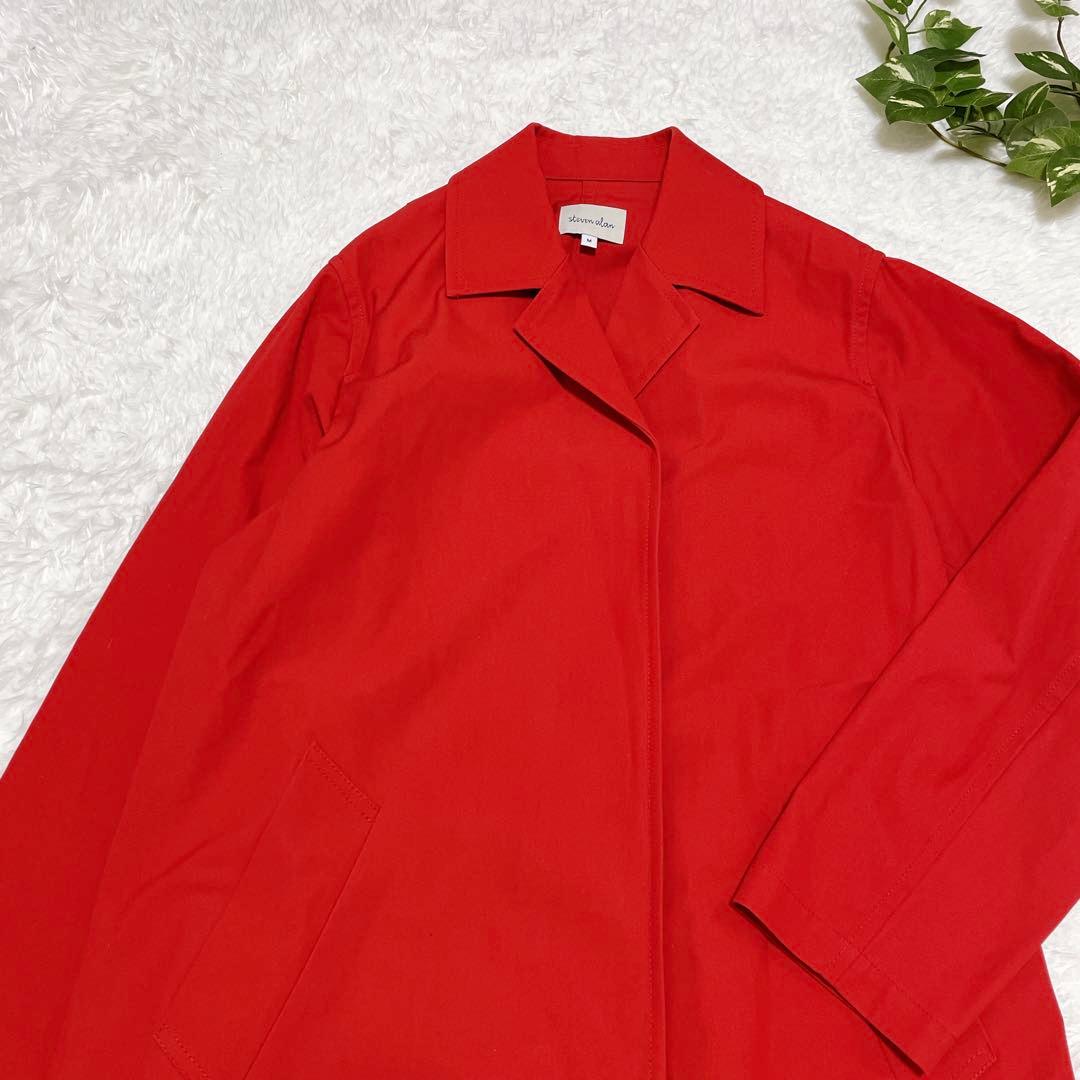 steven alan】スティーブンアラン レッド ロングコート M 日本製