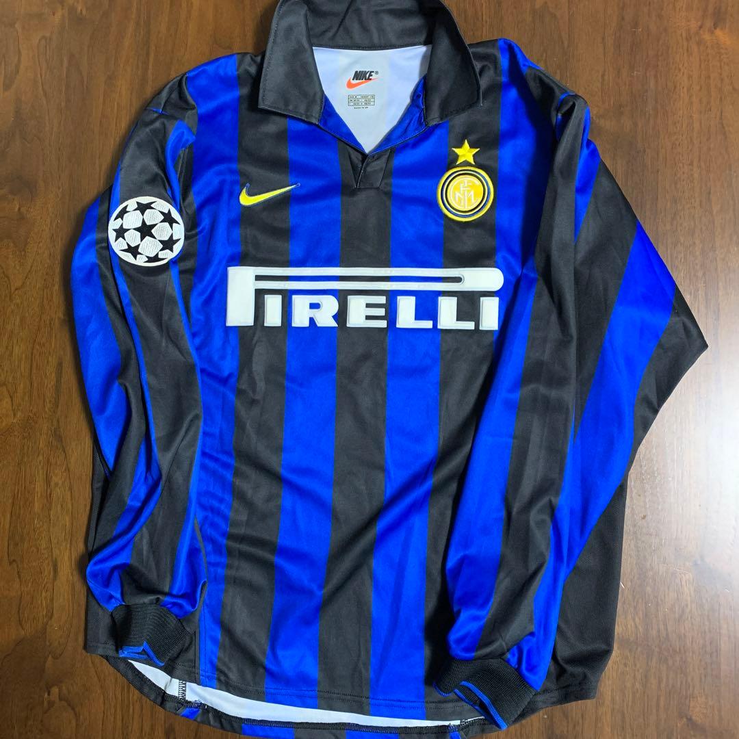 正規品 英国製ナイキ 1998/99 インテル 長袖ホームユニ ロベルト