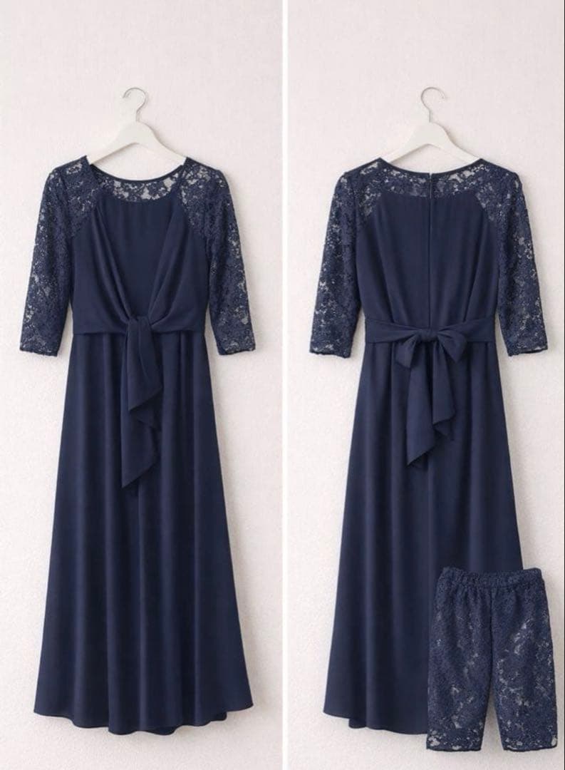 NICOLE white ネイビー ロングドレス z-6326014402_06-1.jpg?1764148826