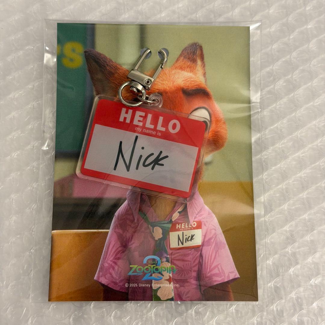 ズートピア2 映画 入場者特典 韓国限定 6週目 キーホルダー ズートピア2 映画 入場者特典 韓国限定 6週目 キーホルダー ニック