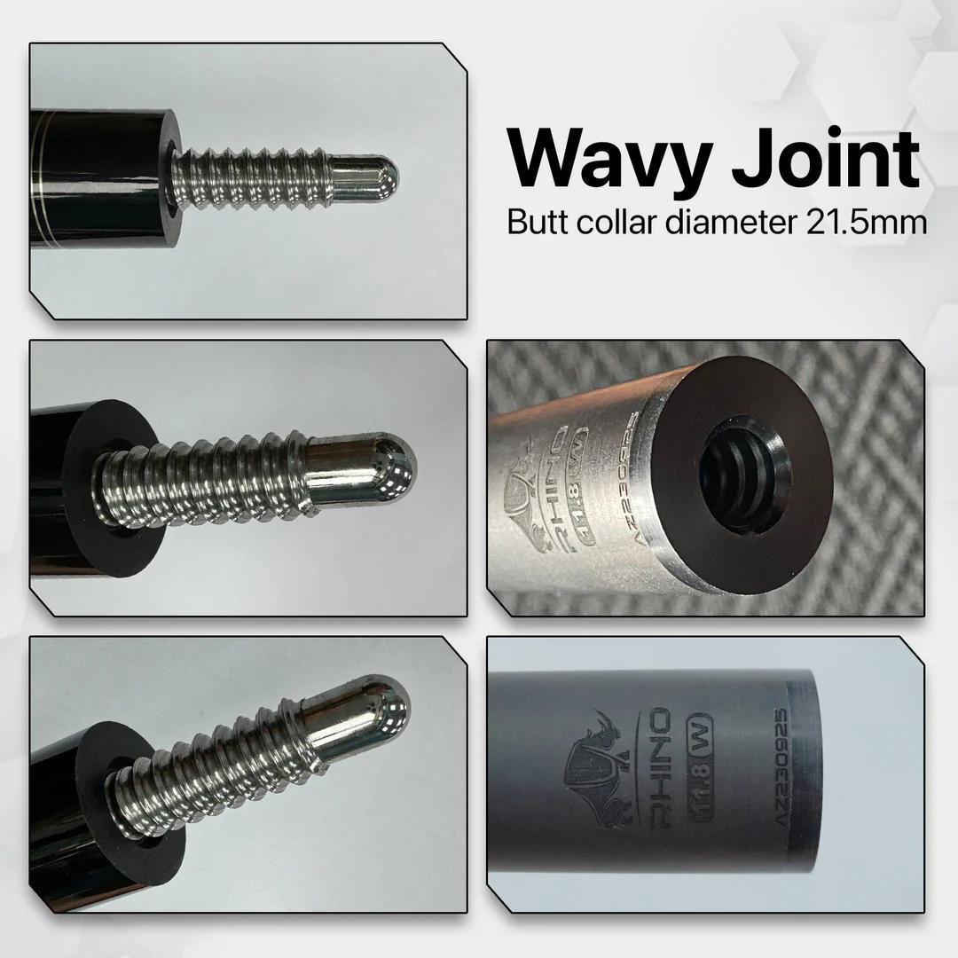 ※2月中旬入荷【Rhino】 WAVY 11.8mm カーボン シャフト