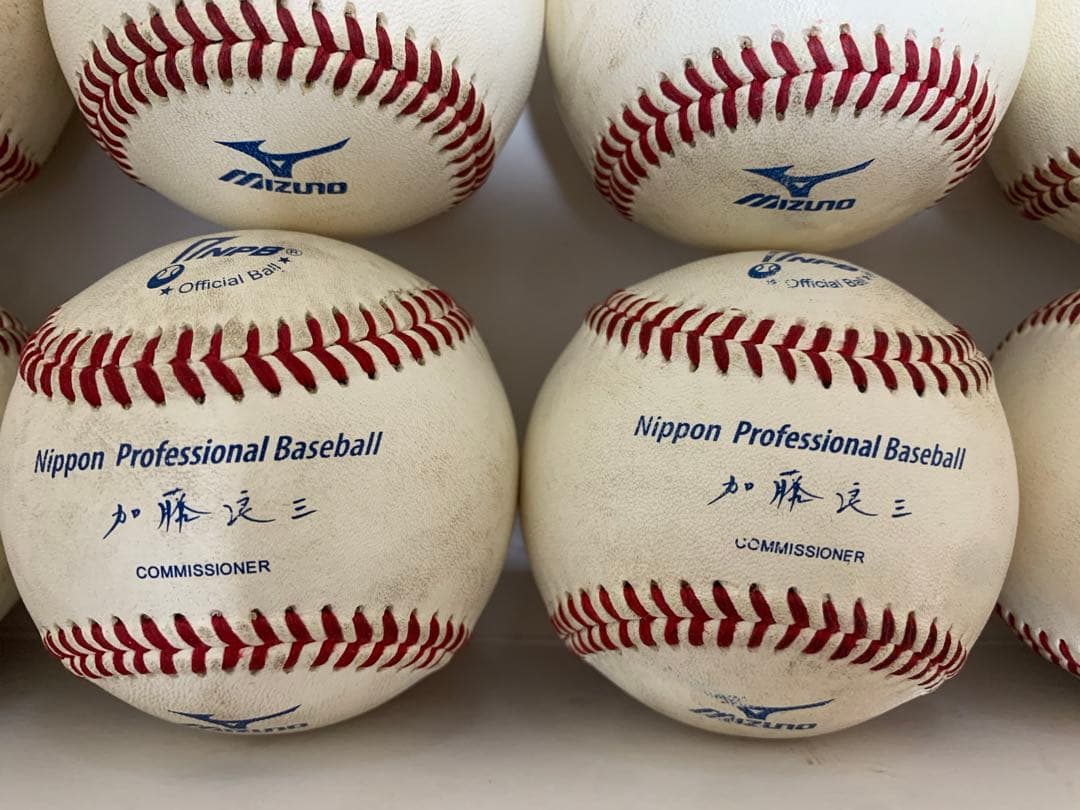 NPBプロ野球 公式試合用野球ボール 12個セット 加藤良三 非売品の通販