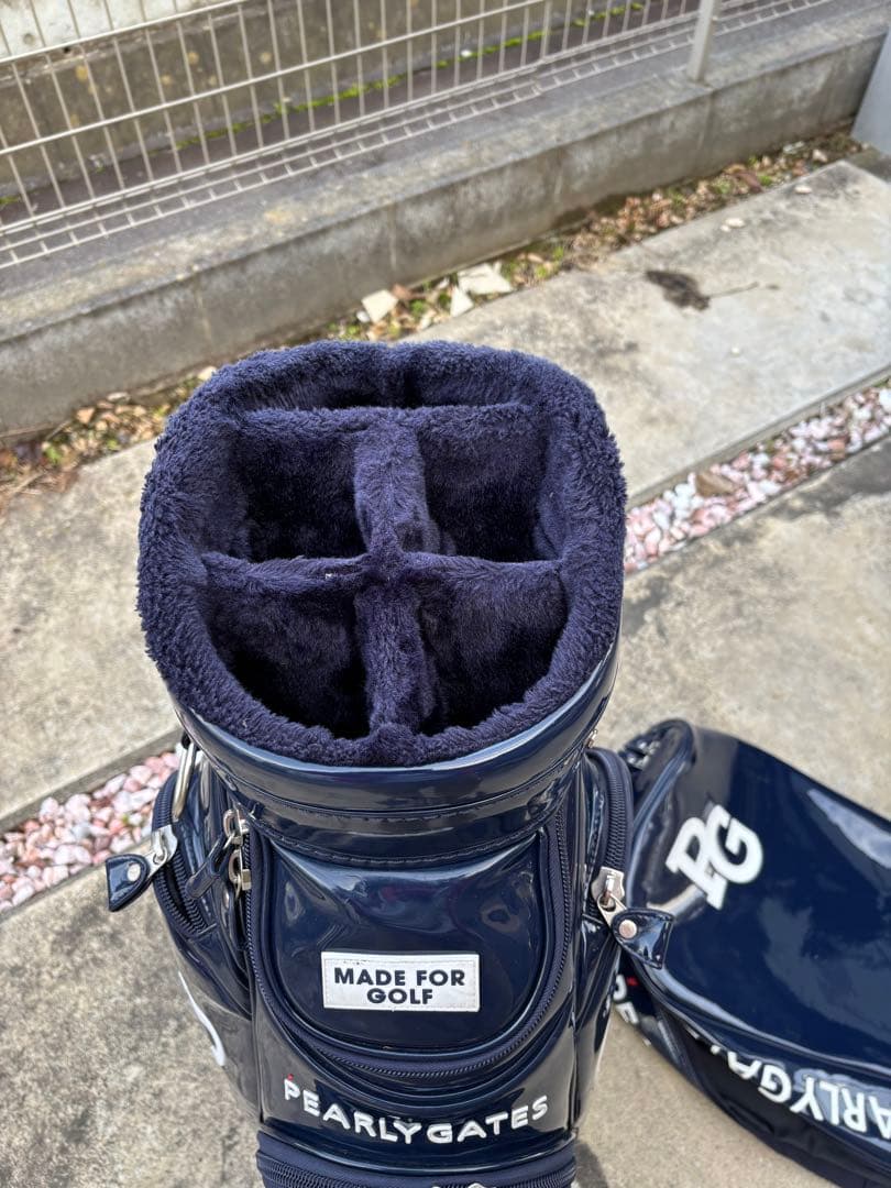 PEARLY GATES キャディバッグ ネイビー - メルカリ
