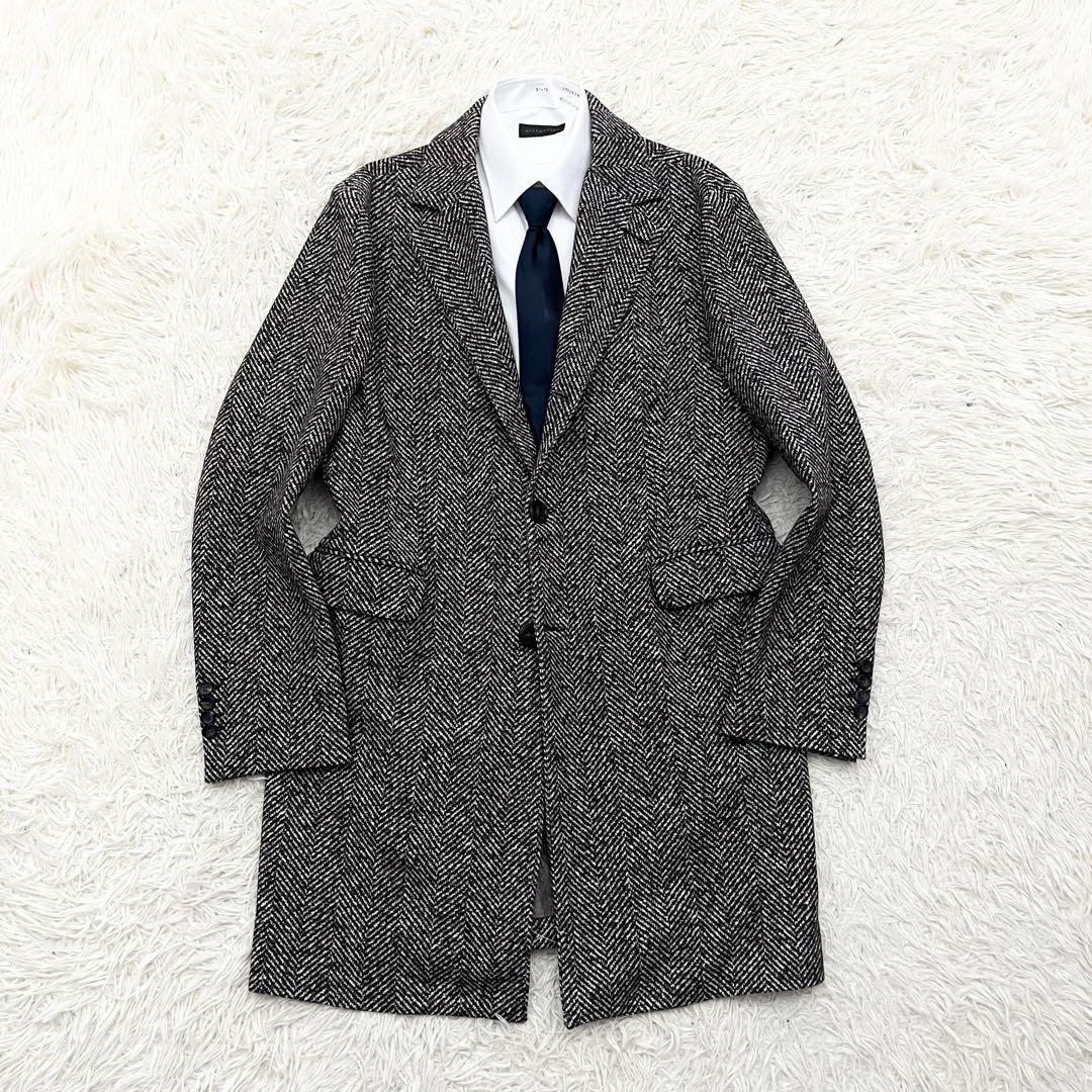 <極美品>CIRCOLO1901 ヘリンボーン チェスターコート サイズ50 CIRCOLO 1901（チルコロ 1901） チルコロ チェスターコート カシミヤ