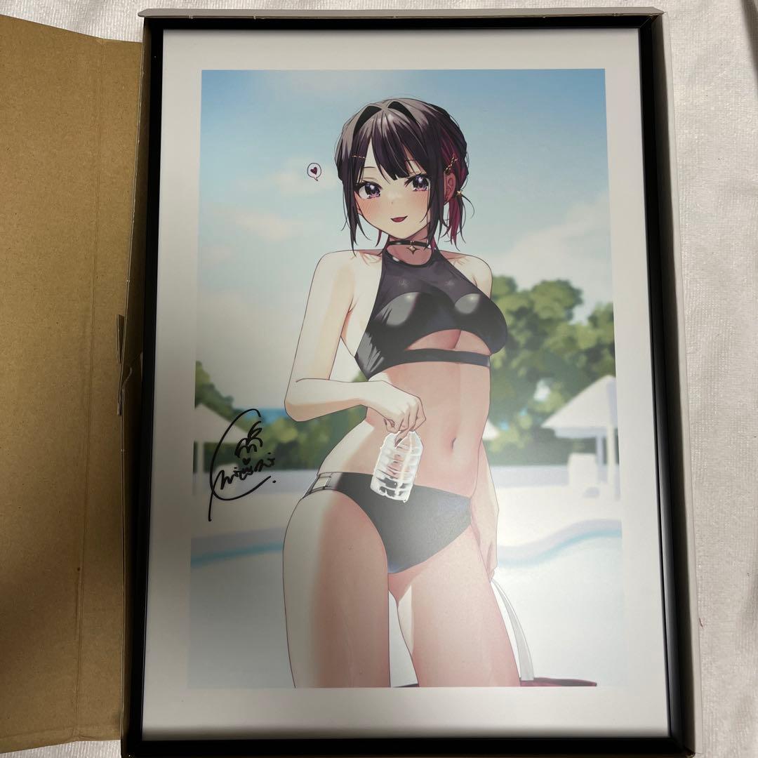 アサギ　直筆サイン入り　A3アクリルアート&グッズセット 直筆サイン入りピックセット（アクリルフレーム付き） | S blood