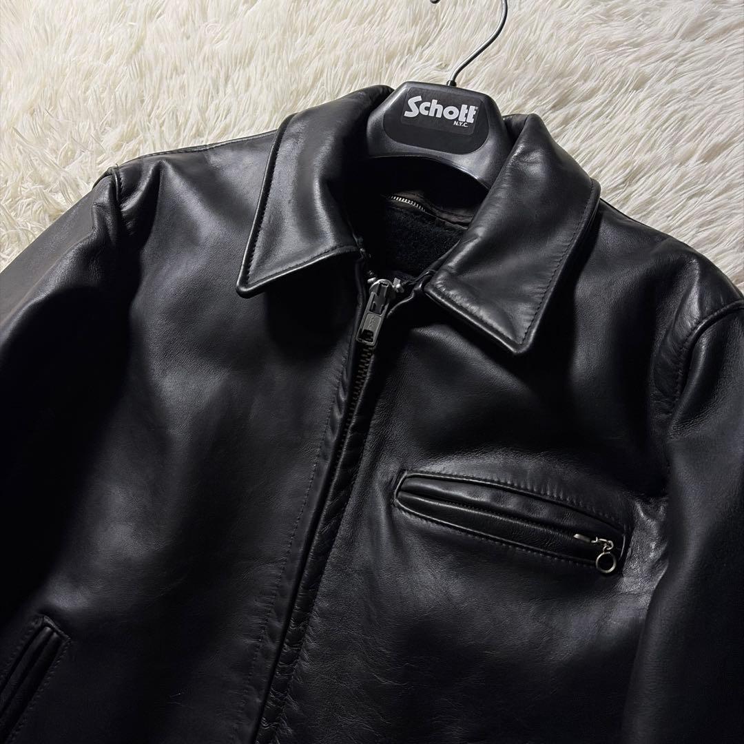 米国製】schott ライダースジャケット 642 本革 黒 36 USA製 - メルカリ