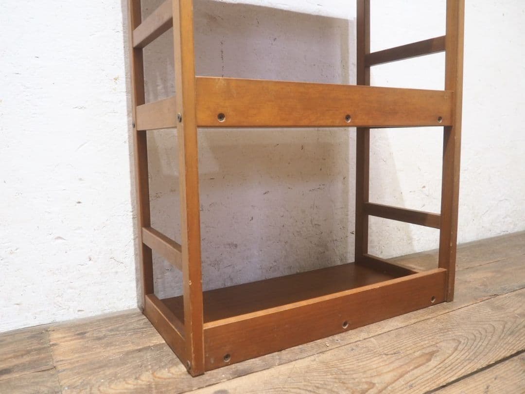 1372 ディスプレイラック 飾り棚 陳列棚 本棚 ブックケース レトロ 展示台