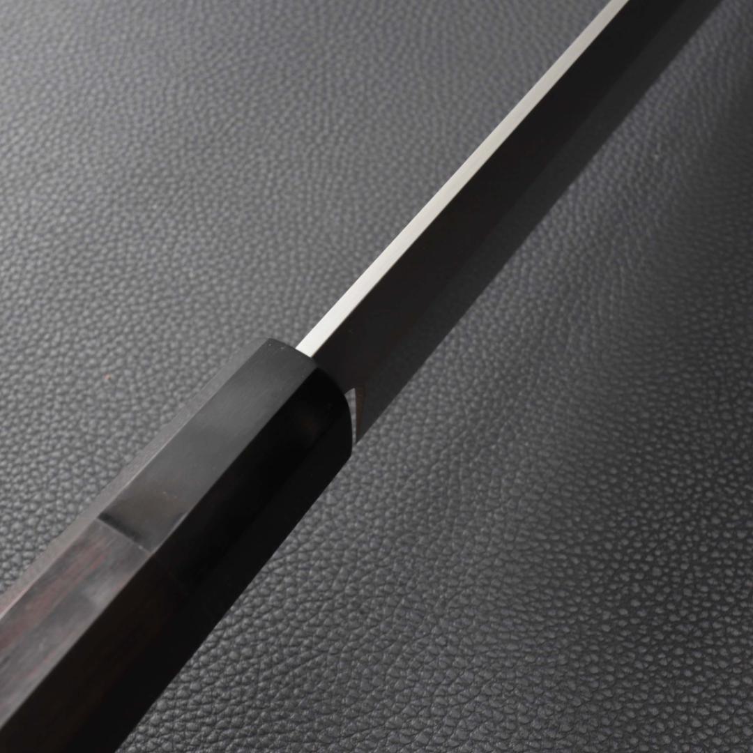 10256極薄 ムキモノ包丁 8寸 刃は究極の切れ味 刺身包丁黒檀黒水牛角