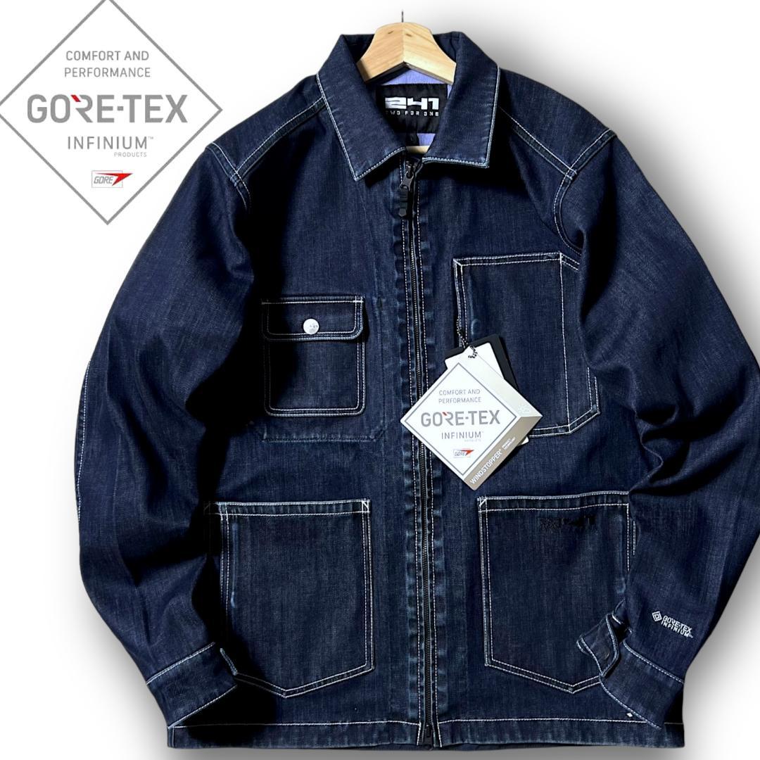 L 241 twoforone GORE-TEX デニムジャケット インディゴ 241 twoforone（トゥーフォーワン）の「241 twoforone/トゥーフォー