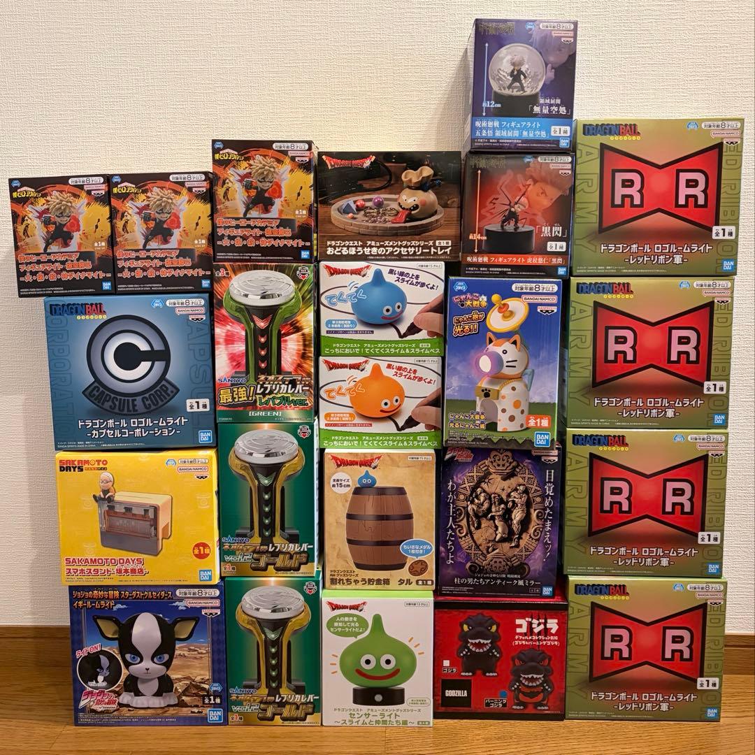 プライズ　23個セット　ルームライト　ドラゴンクエスト　等　まとめ売り プライズ 23個セット ルームライト ドラゴンクエスト 等 まとめ売り