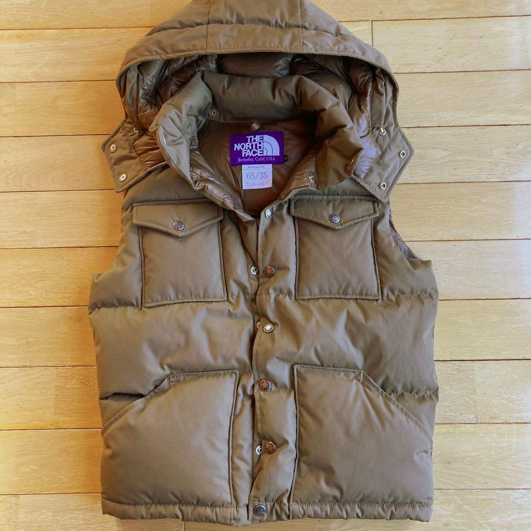 ノースフェイス　パープルレーベル　ダウンベスト　メンズS 美品 ザノースフェイスパープルレーベル ダウンベスト メンズ SIZE M