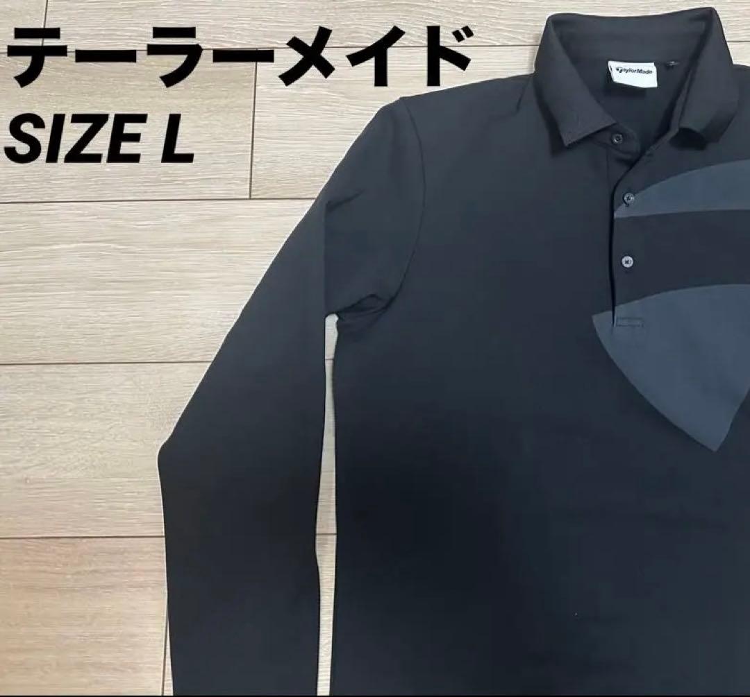 テーラーメイド 長袖 裏起毛ポロシャツ Lサイズ XEXYMENS XGMLT06J3 裏起毛 ピケ ポロシャツ 長袖
