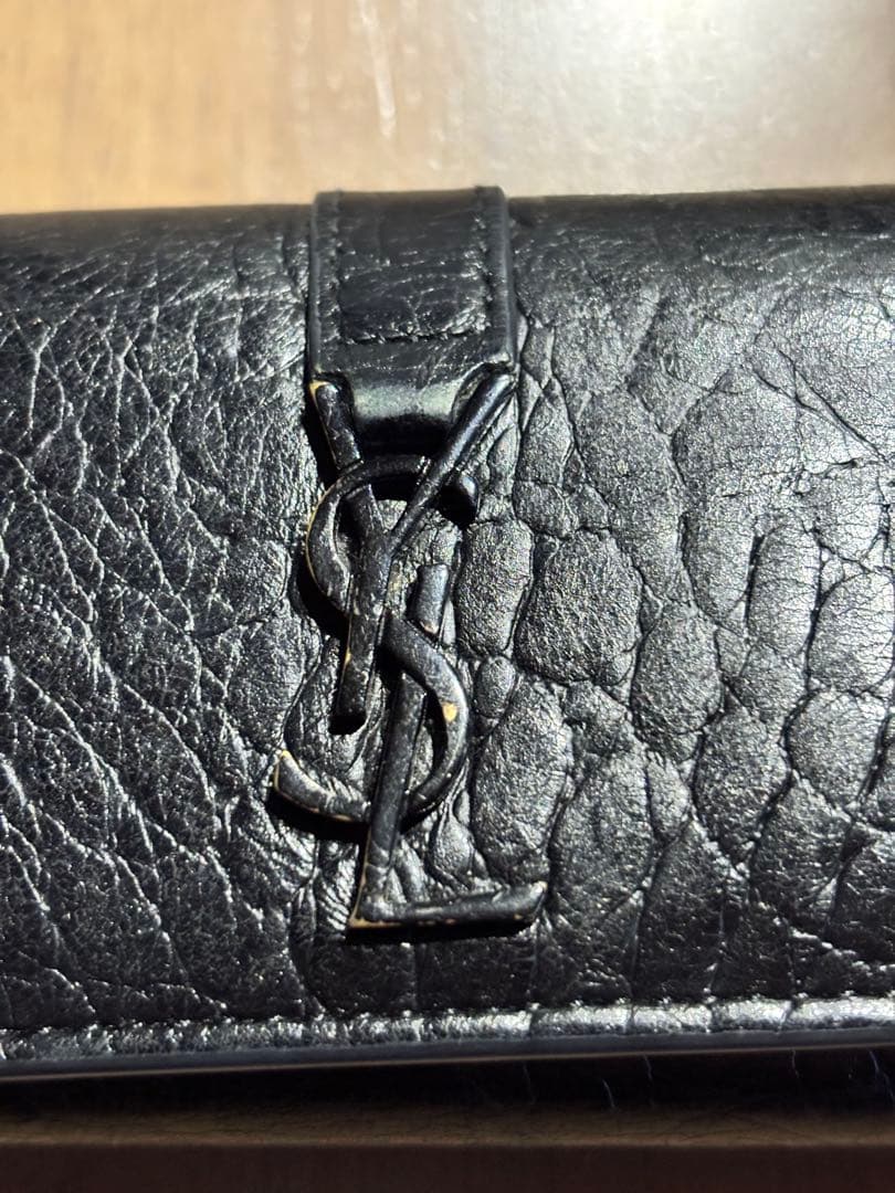 YSL イブサンローラン ブラックレザー キーケース