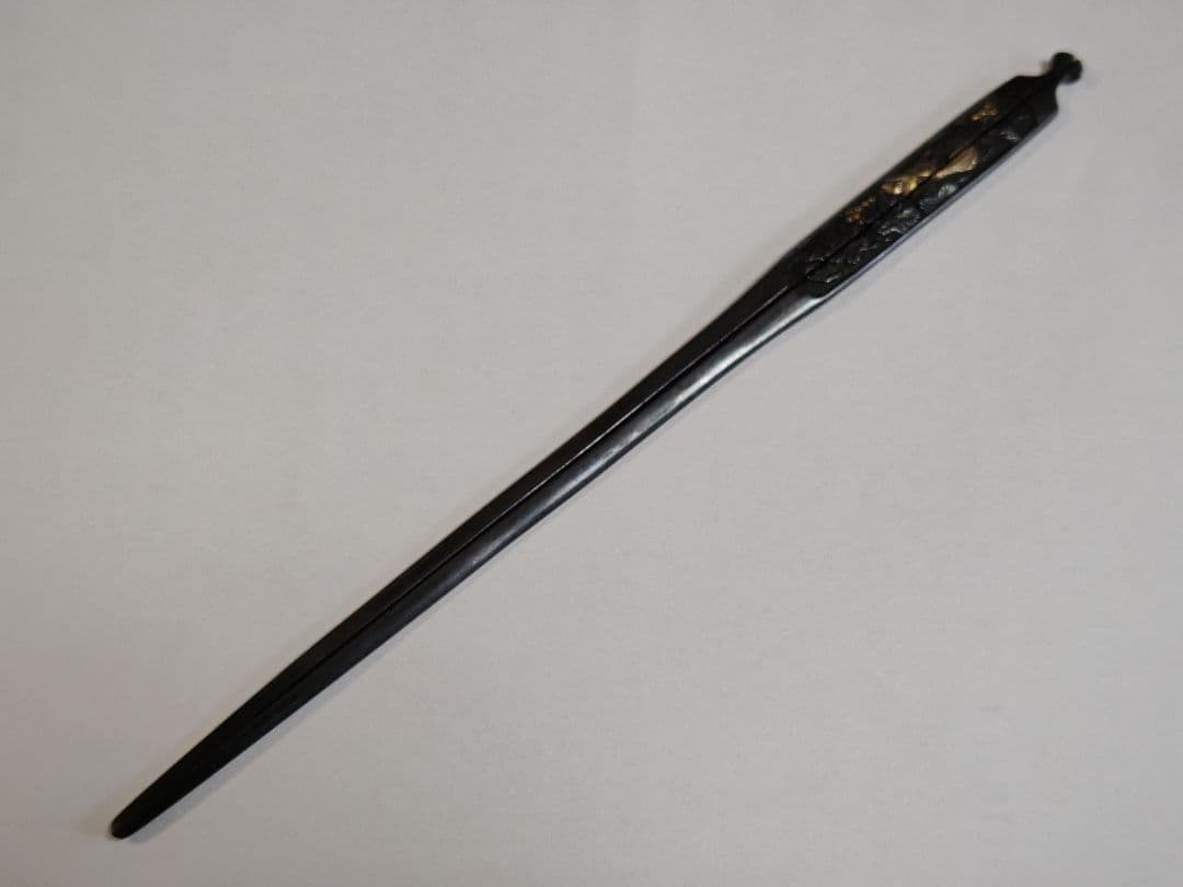 江戸期 　割笄　赤銅　金象嵌 江戸期 割笄 赤銅 金象嵌 江戸期 割笄 赤銅 金象嵌 江戸期