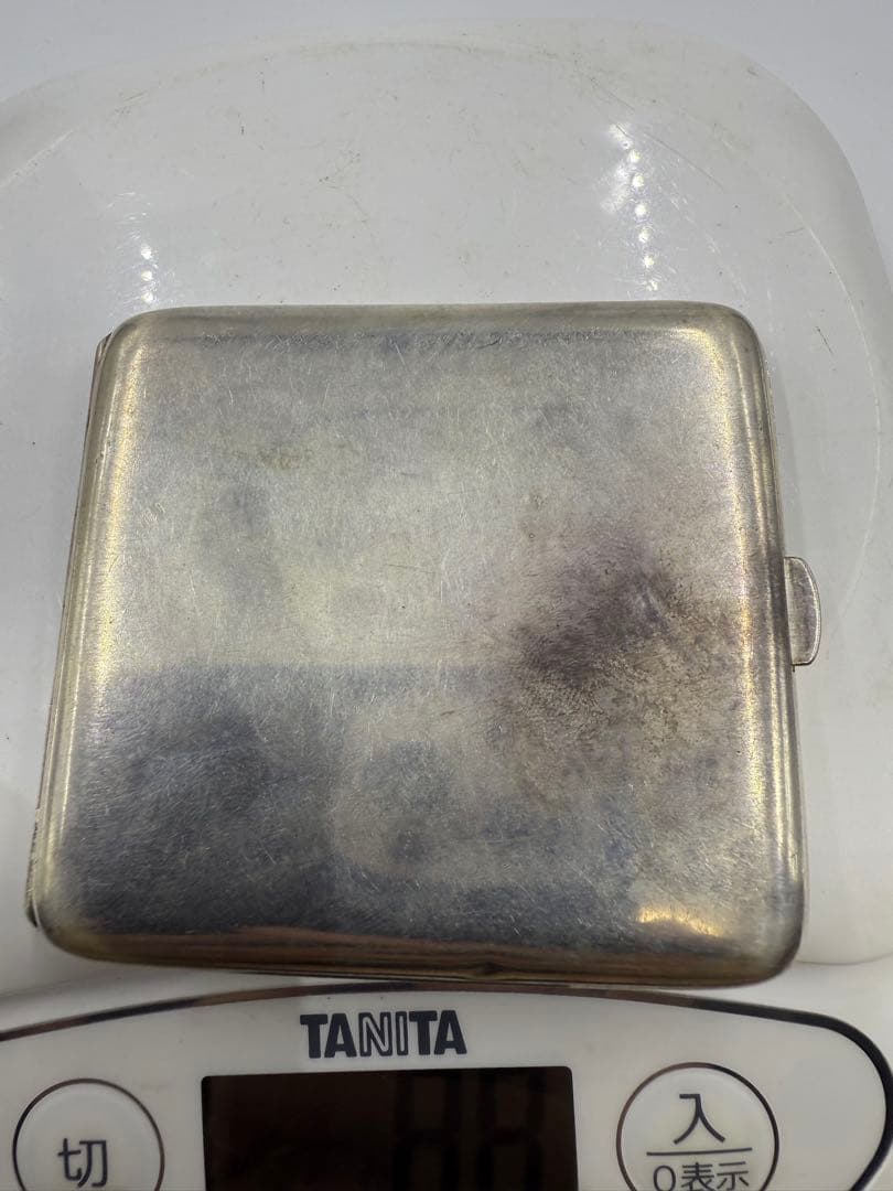 シルバー 0.950 魚エンブレム アンティークケース