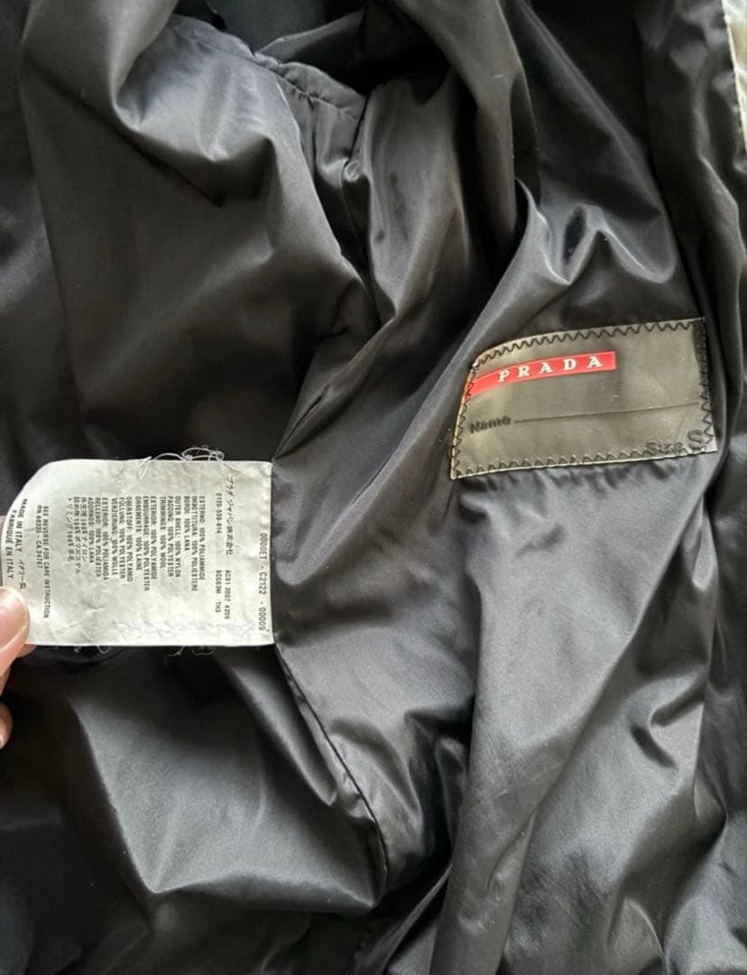 KN様専用 PRADA SPORTシルバー MA-1ジャケット - メルカリ