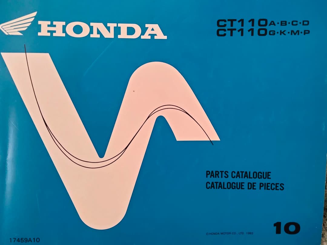 CT110パーツリスト 公式 CT110パーツリスト