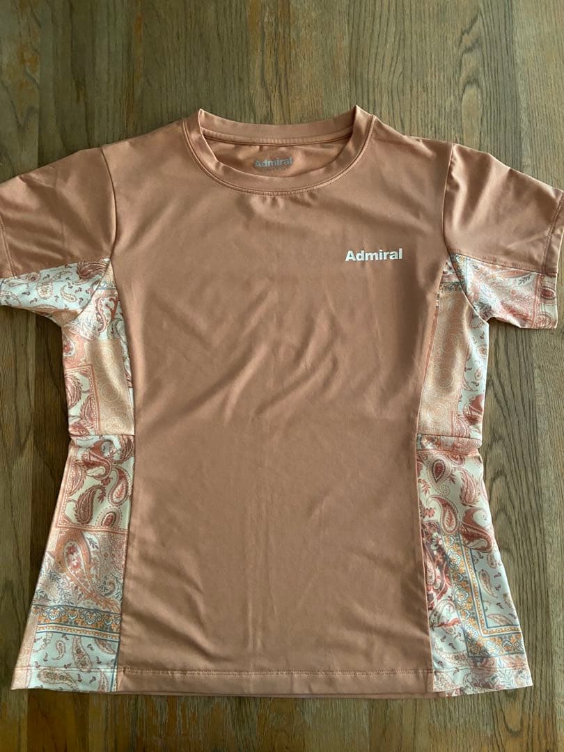 Admiral オレンジ プリント Tシャツ & スカート セット M