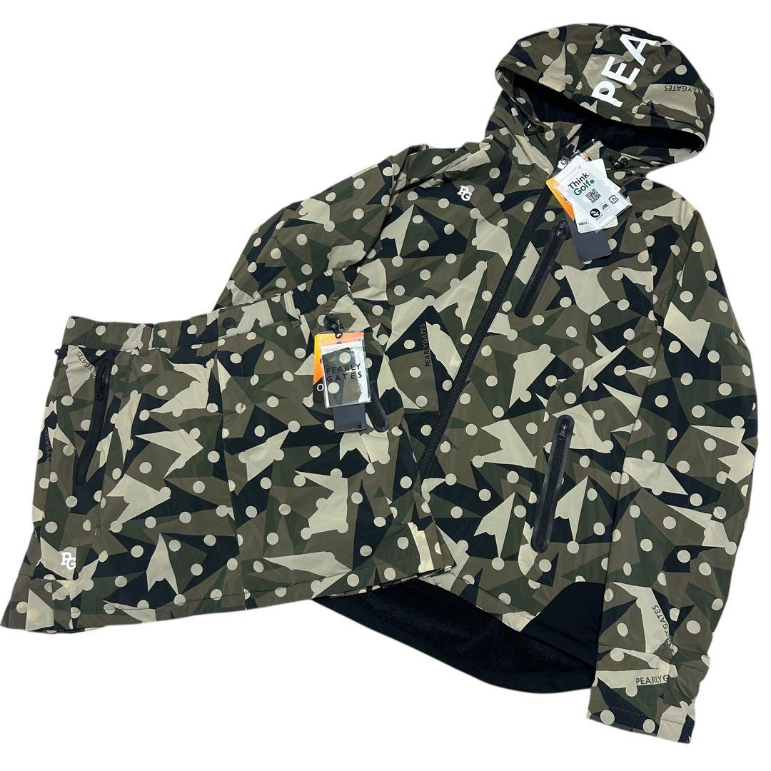 ほぼ未使用　PEARLY GATES セットアップ ジャケット スカート カモ柄 PEARLY GATES パーリーゲイツ 迷彩 カモ柄 ジャケット サイズ2