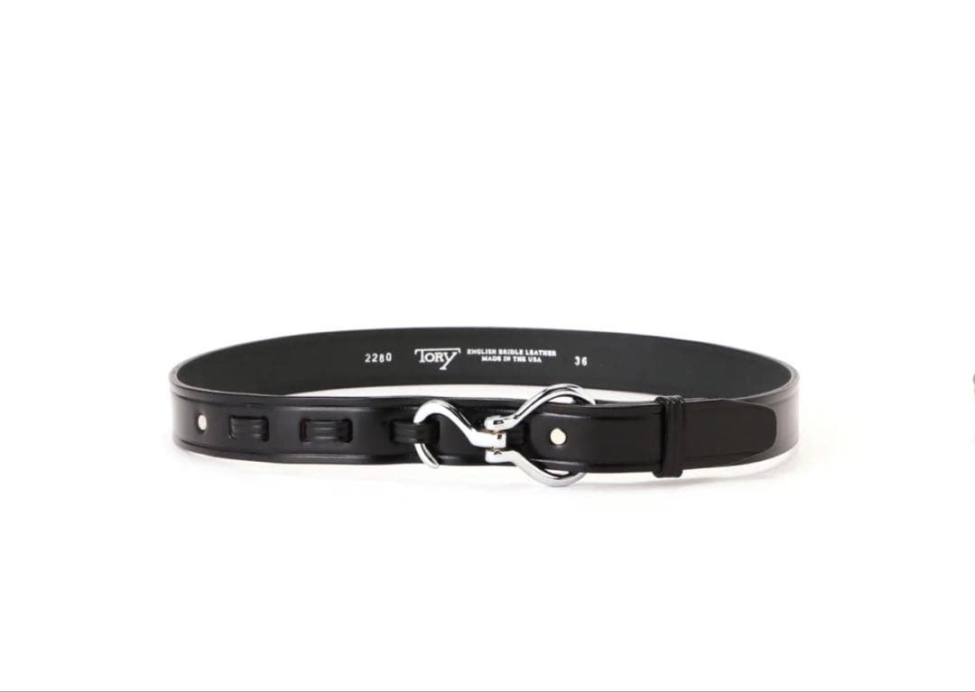 【TORY LEATHER】　ブラックフックベルト 楽天市場】TORY LEATHER / HOOK PICK BELT - Made in USA (トリ―レザー