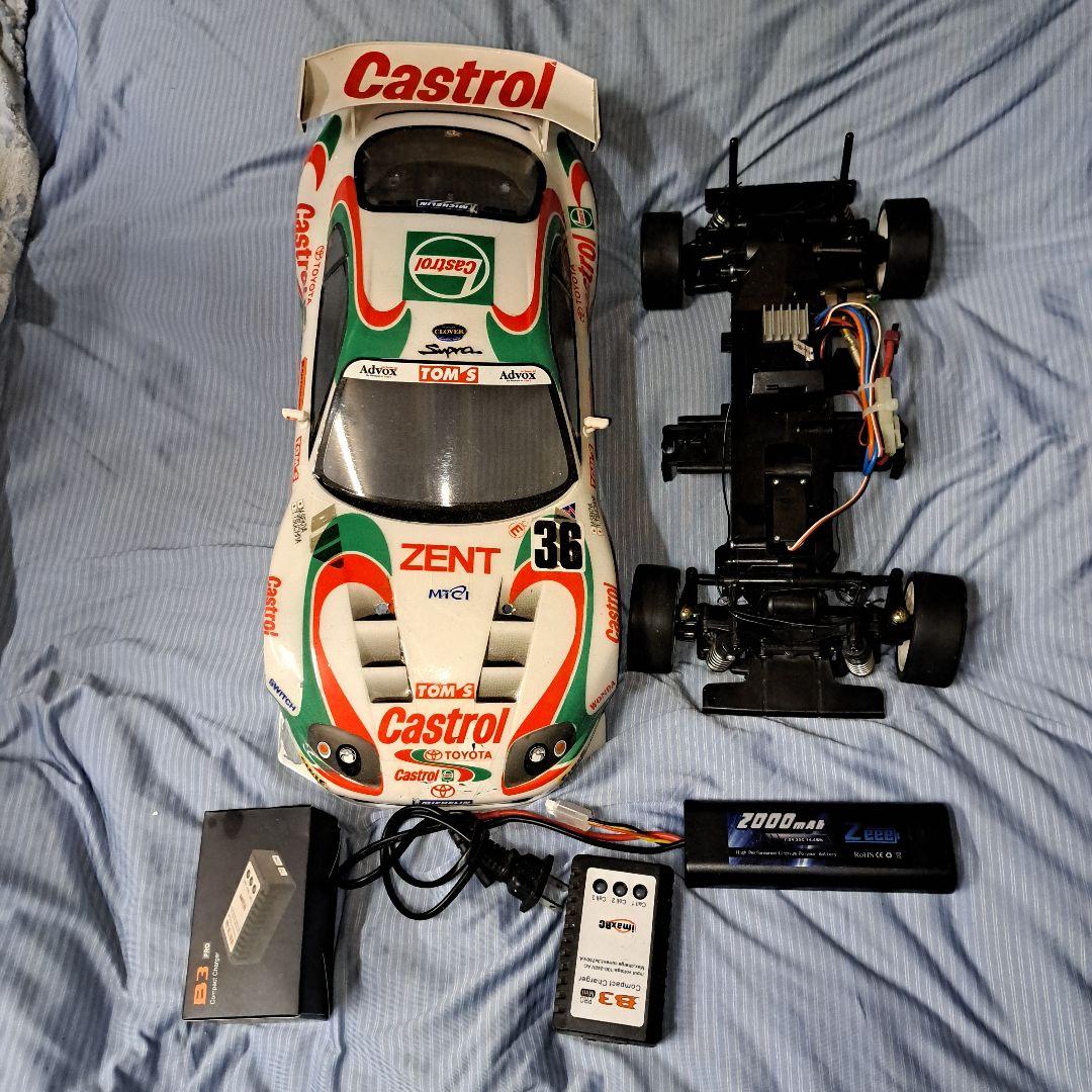 タミヤCASTROLTOM'S-SUPRA 2000 TOM -4WD1式セット