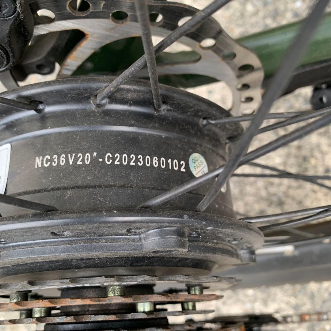 引取限定 EENOUR 電動アシスト折りたたみ自転車 20インチ グリーン