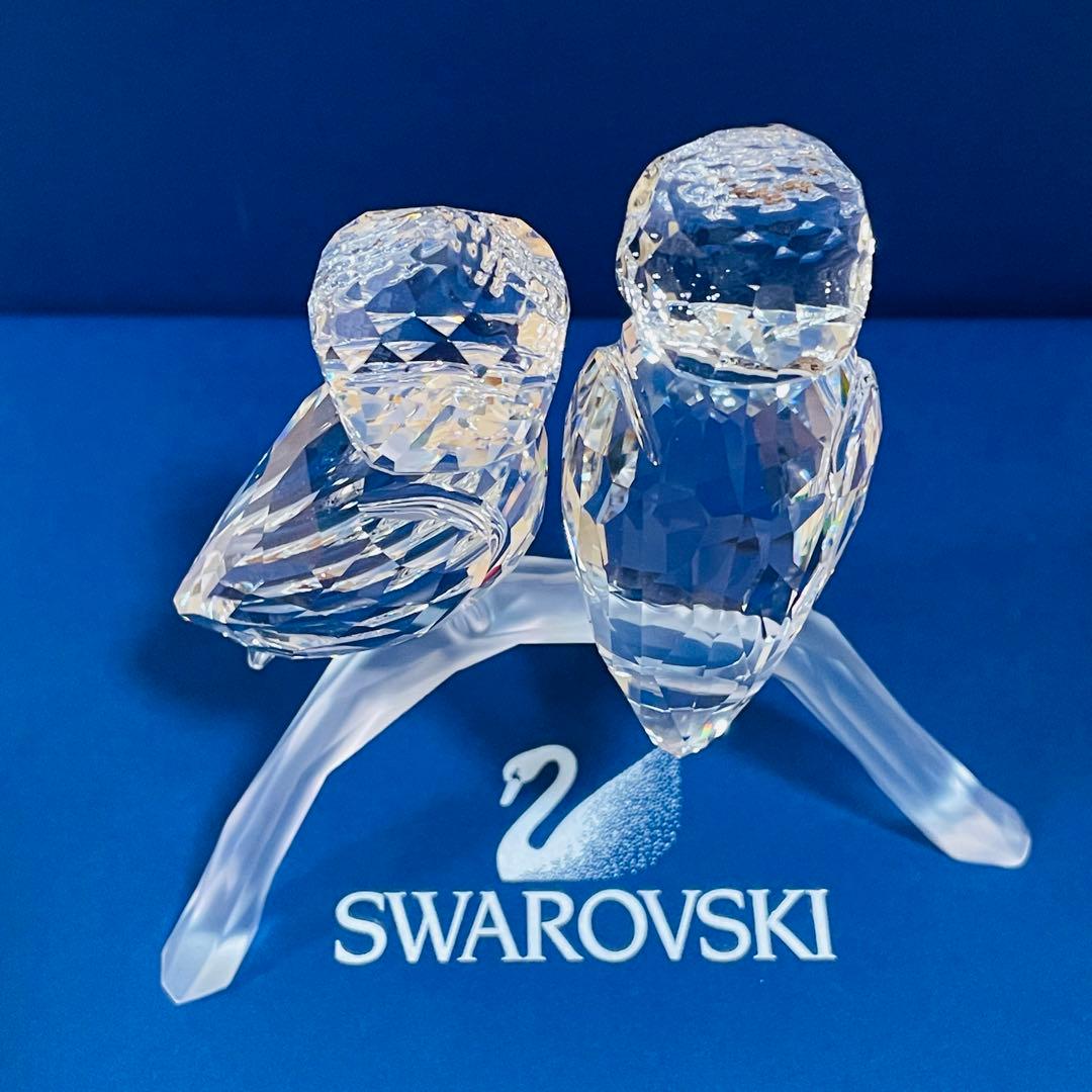 スワロフスキー/廃盤 フクロウ2羽 - メルカリ