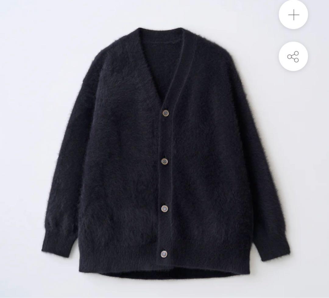 佐藤健 ABYTS ゴールドボタンシャギーカーディガン size1 黒 GOLD BUTTON SHAGGY CARDIGAN(受注予約受付終了) – ABYTS