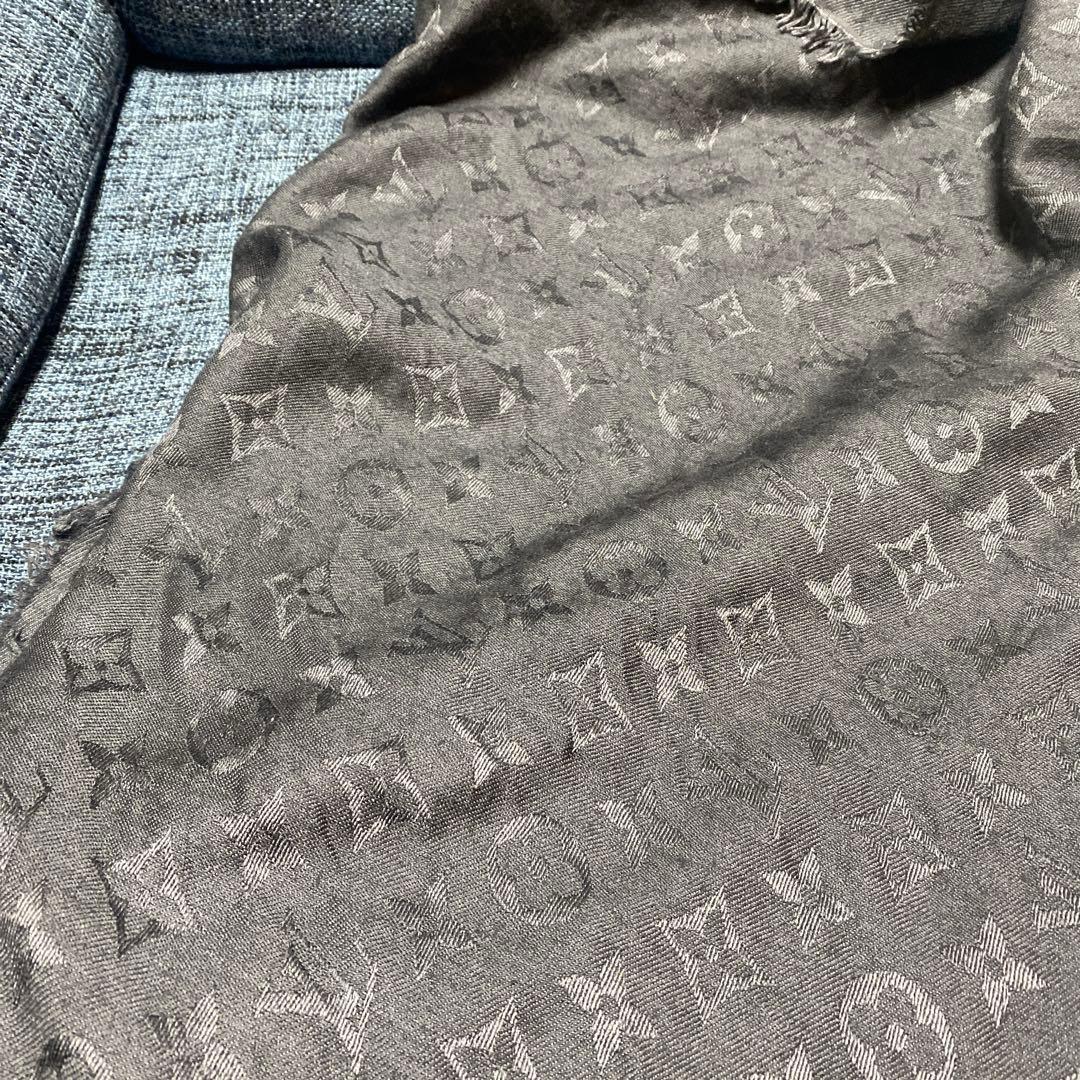 LOUIS VUITTON グレーモノグラムストールの通販はau PAY マーケット