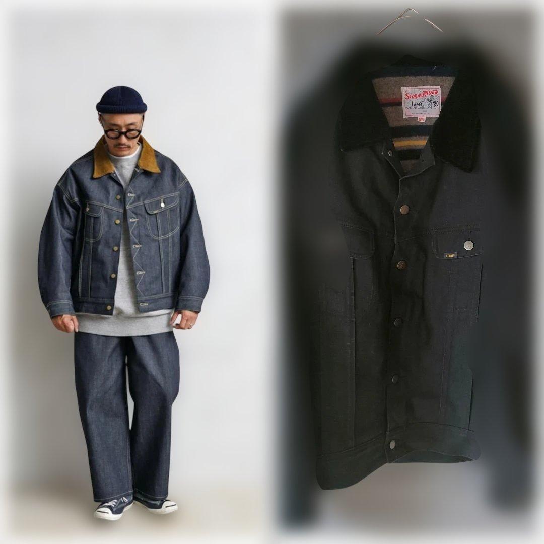 Lee Supersized Storm Rider デニムジャケット M 黒 Lee（リー）の「Lee/リー SUPERSIZED STORM RIDER デニムジャケット