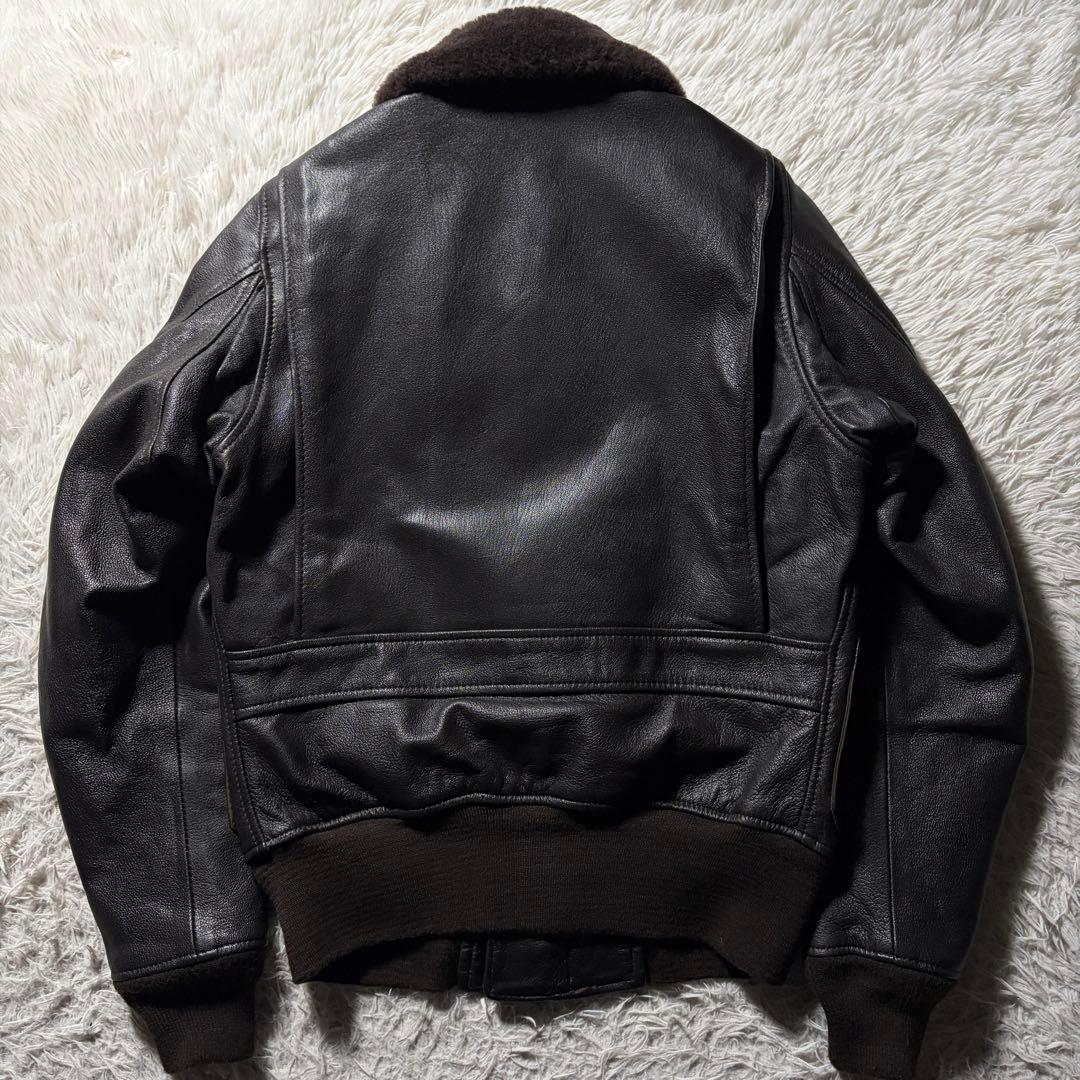 極美品□Schott フライトジャケット G-1 675 ブラウン ボア 38 - メルカリ