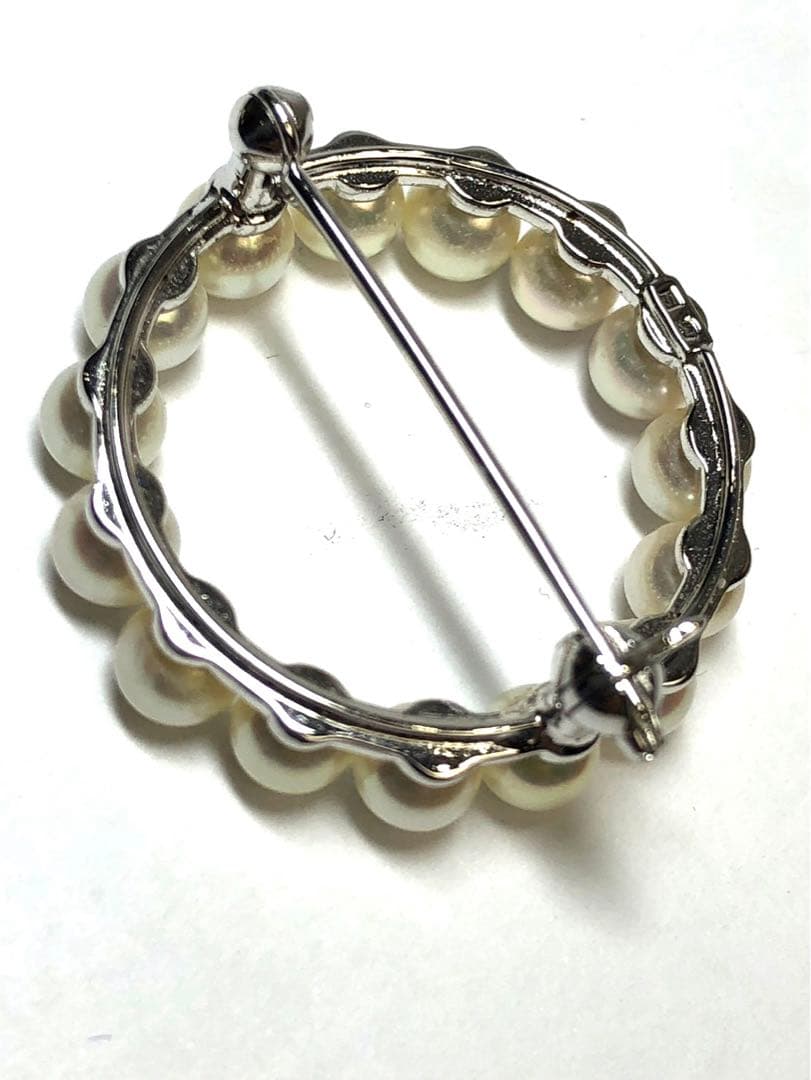 希少MIKIMOTO ミキモト パール ブローチ アコヤ真珠　本真珠　3.8g