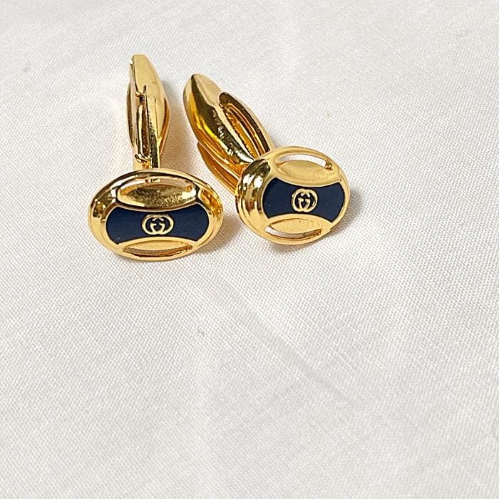 GICCI オールドグッチ ネクタイピン カフス セット GGロゴ ゴールド