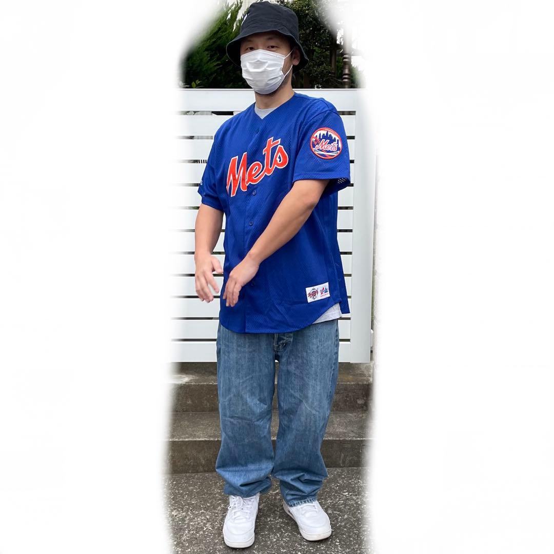 希少 USA製 90´s NY.メッツNOMO16 vintage ゲームシャツ