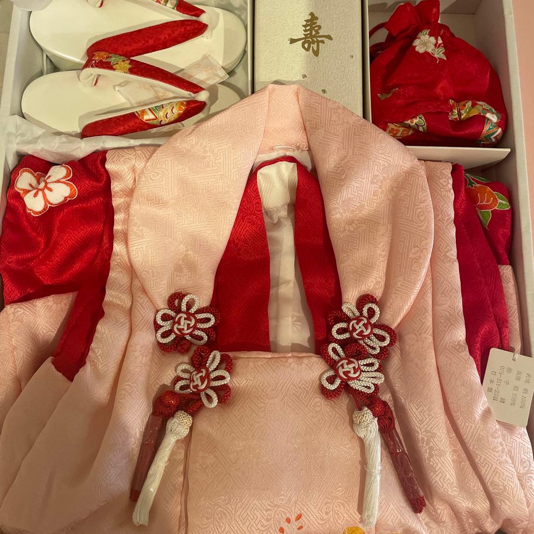 七五三 千總 新品 フルセット 和装セット ピンク 花柄 - メルカリ