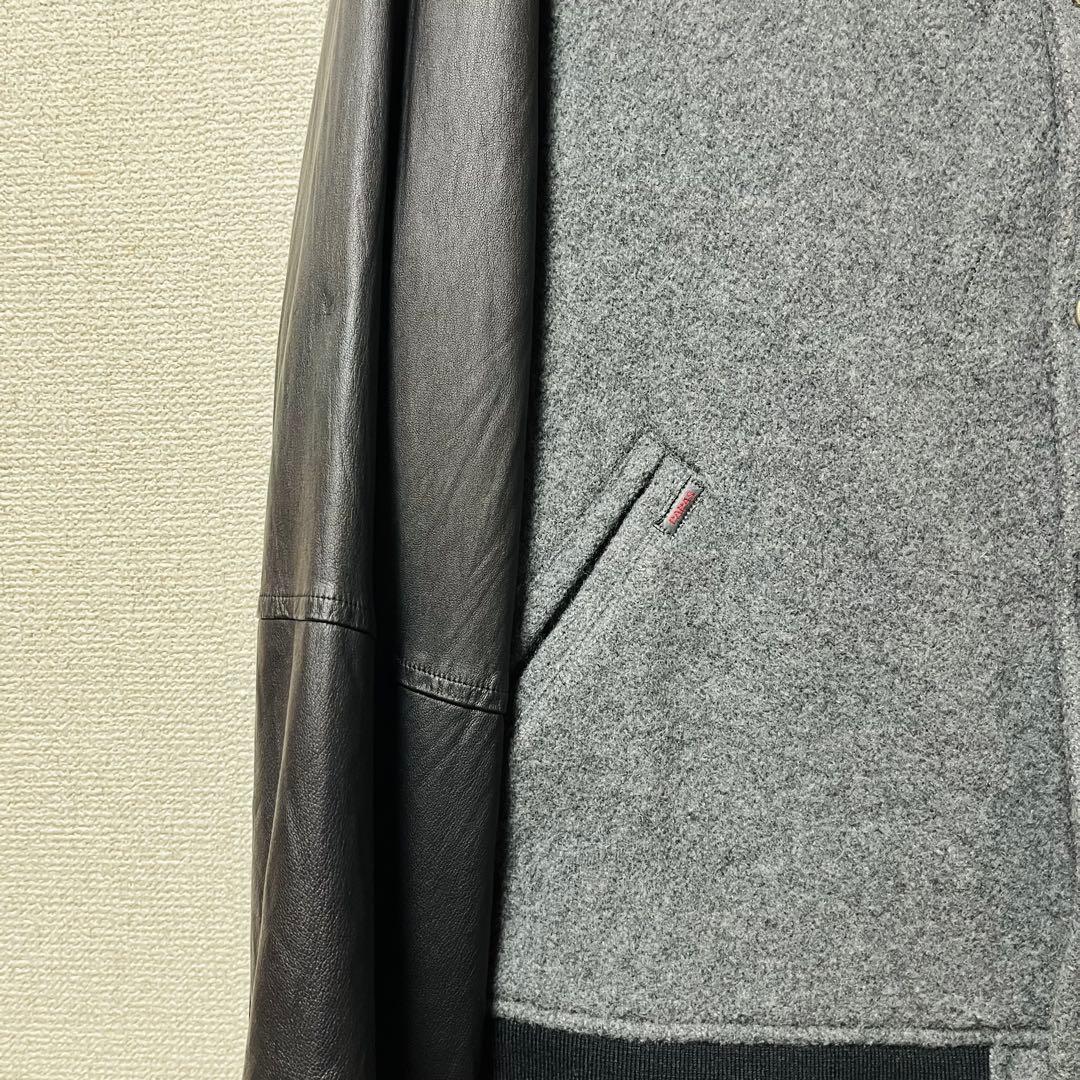 美品 パパス Papas スタジャン ジャケットラムレザー 羊革 LL 美品