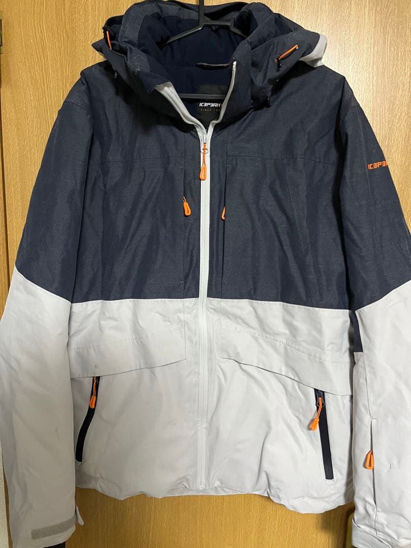 ICEPEAK ネイビー/ホワイト スキーウェア 上下セット XL ICEPEAK ネイビー/ホワイト スキーウェア 上下セット XL 新
