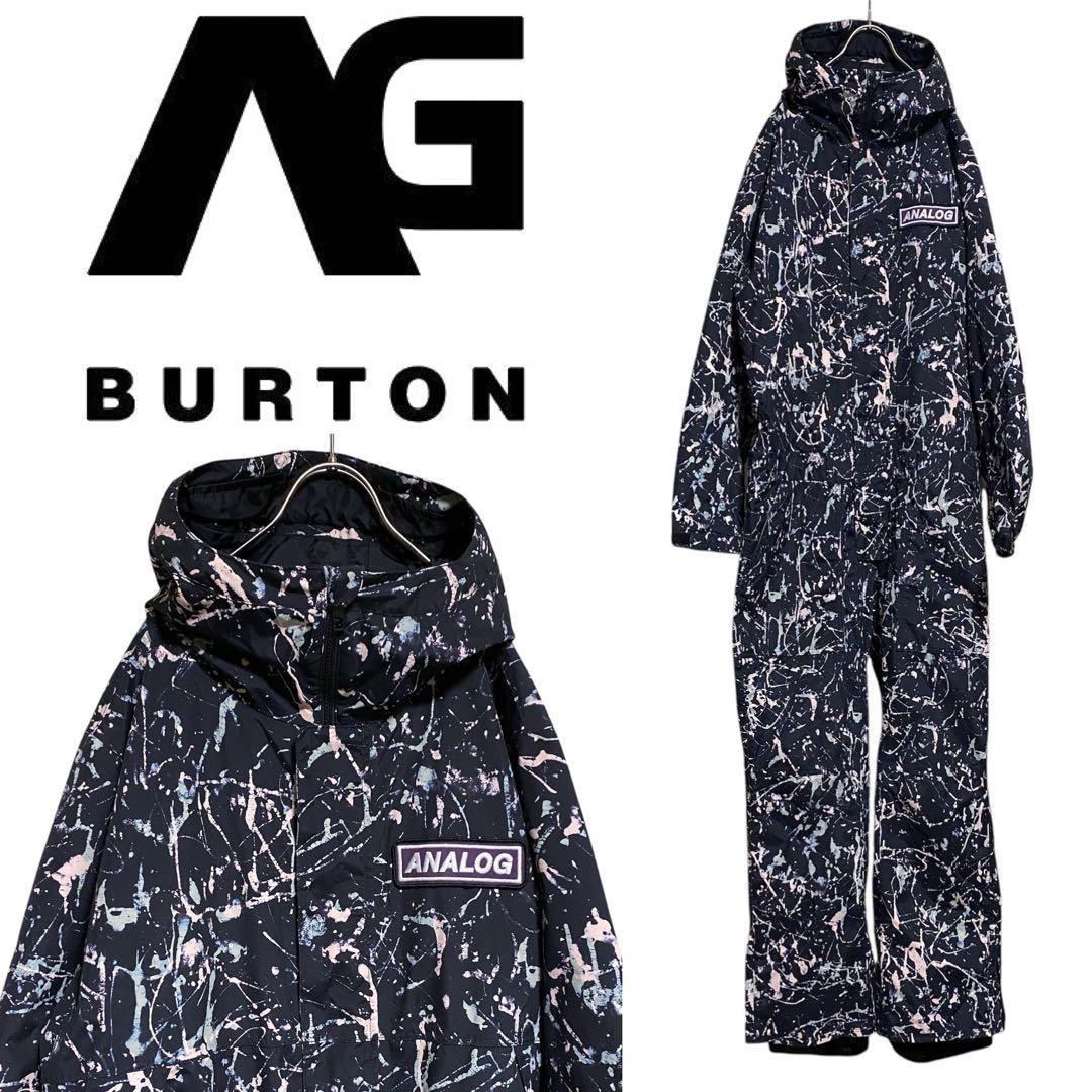 美品 BURTON ANALOG スノーボードウェア つなぎ ペイント柄 美品 BURTON ANALOG スノーボードウェア つなぎ ペイント柄