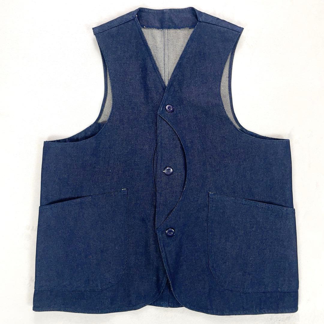【未使用•サンプル品】 ノンウォッシュ デニム 美品 トラベラーベスト L~XL 細身ストレートで美脚＆脚長見え｜Mrs.JeanaGOLD タイトストレッチ