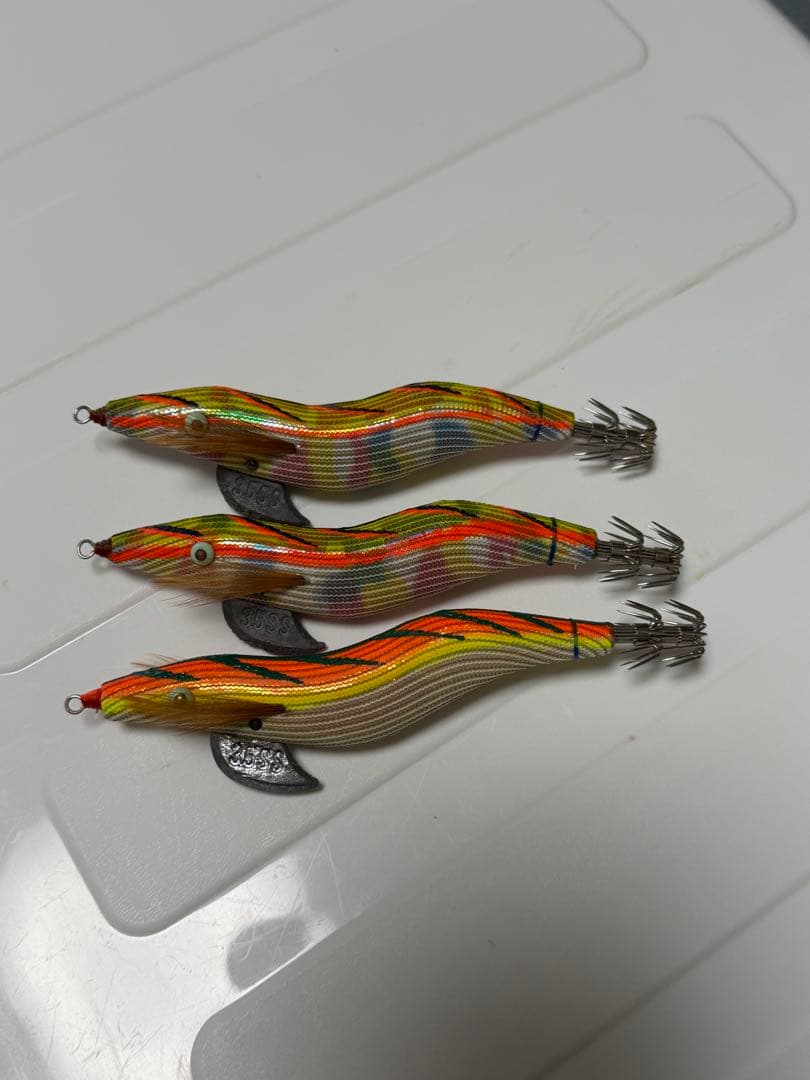 HAYASHI エギ 餌木猿 3.5号 スーパーシャロー3個セット 銀朱新品