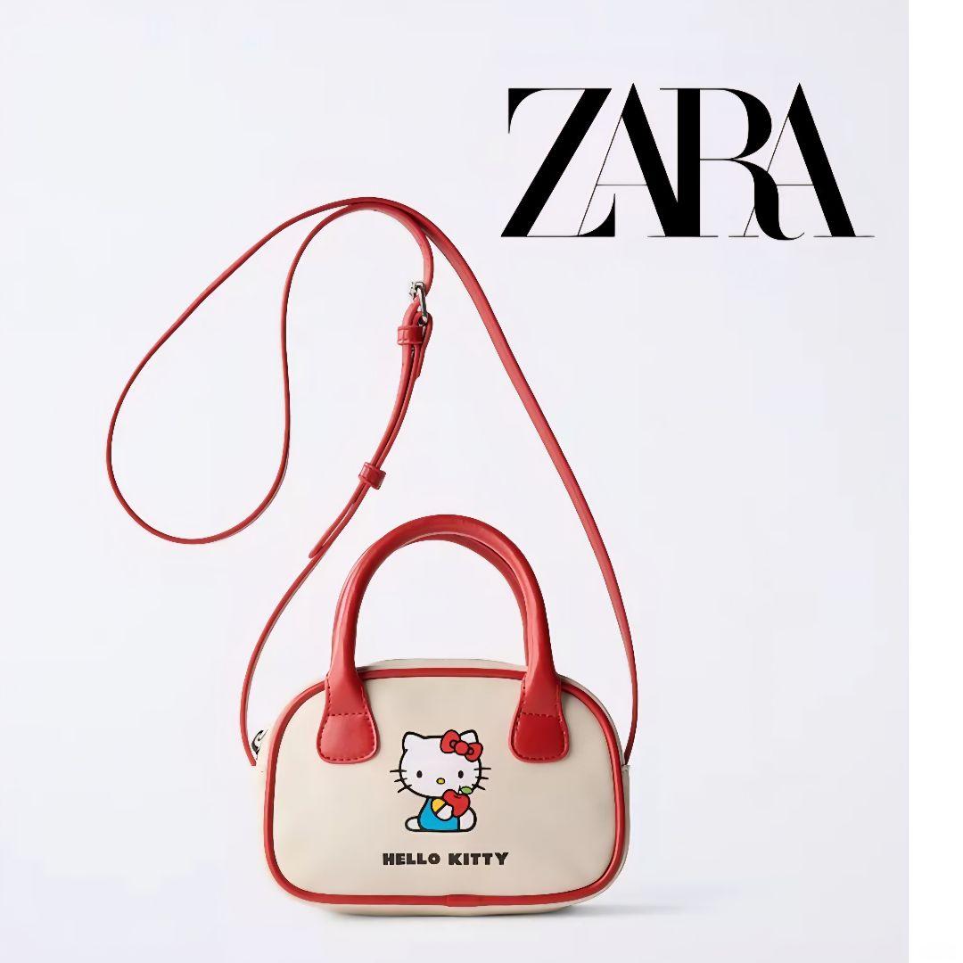 ZARA HELLO KITTY ミニボウリングバッグ クロスボディバッグ - メルカリ