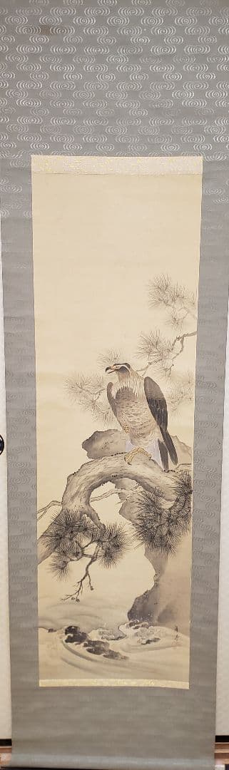 雅堂 「海の荒鷲」 肉筆　共箱　日本画　細密　動物画　アンティーク 雅堂 「海の荒鷲」 肉筆 共箱 日本画 細密 動物画 アンティーク 雅堂
