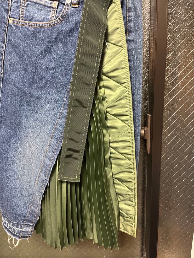 定価79920円】sacai デニムドッキングスカート - メルカリ
