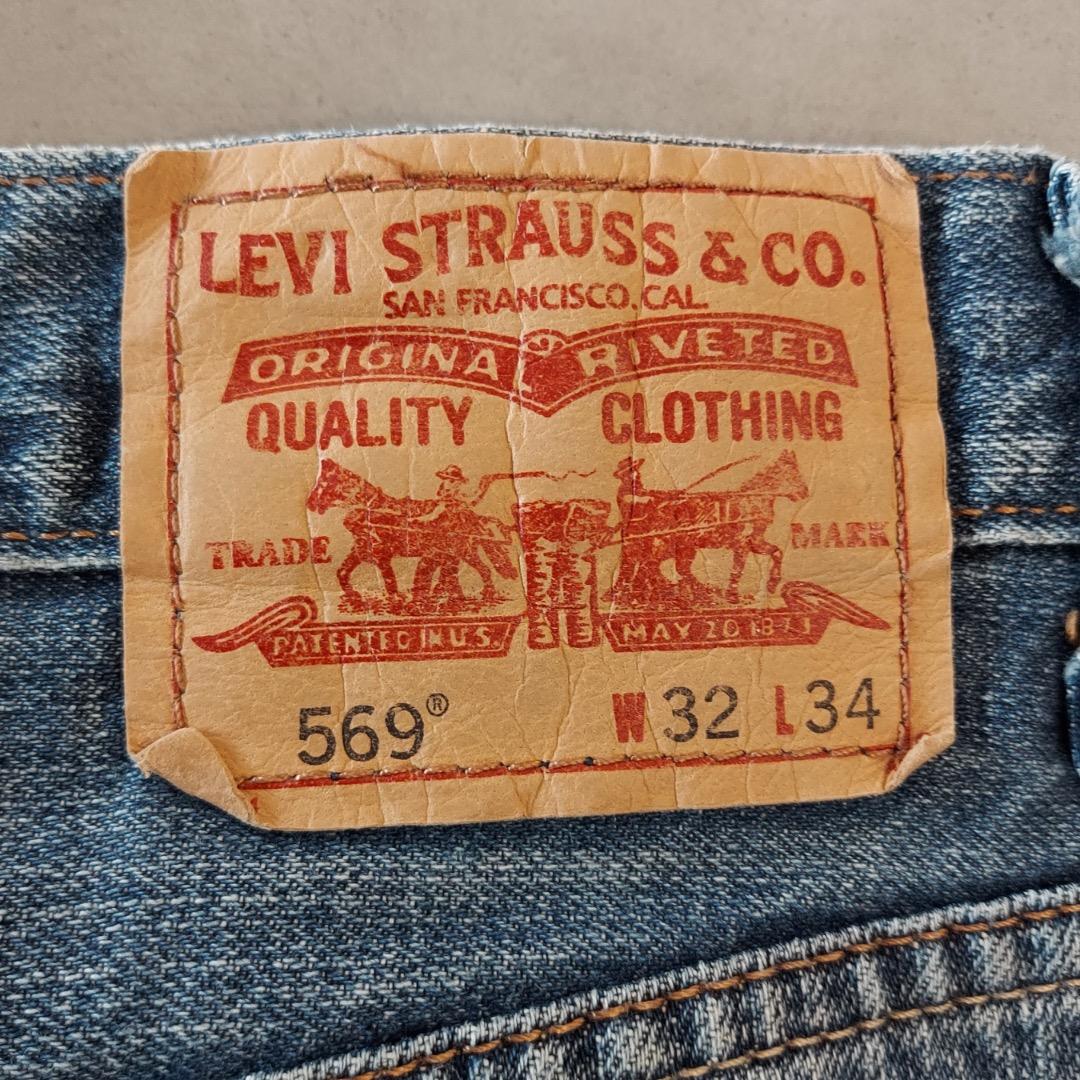 リーバイス569 Levis W32 ブルーデニム 青 00s 古着 19185 - メルカリ