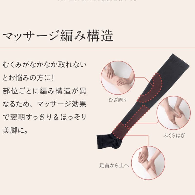 プウアボーテ プレケット おやすみソックス（1足、MorLサイズ）つき