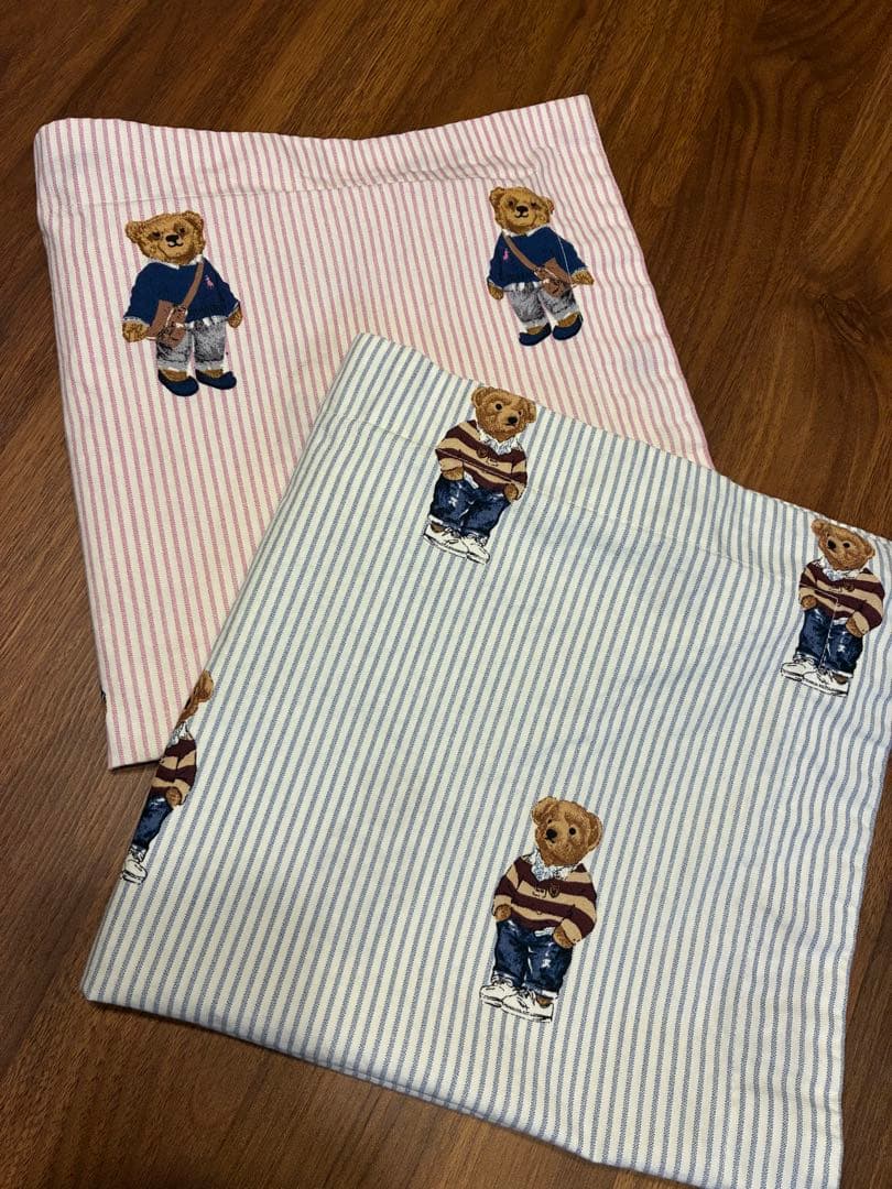 ラルフローレン　クッションカバー　２枚セット 2点セット☆国内発送☆ラルフローレン☆POLOベアー枕カバー☆ (Ralph