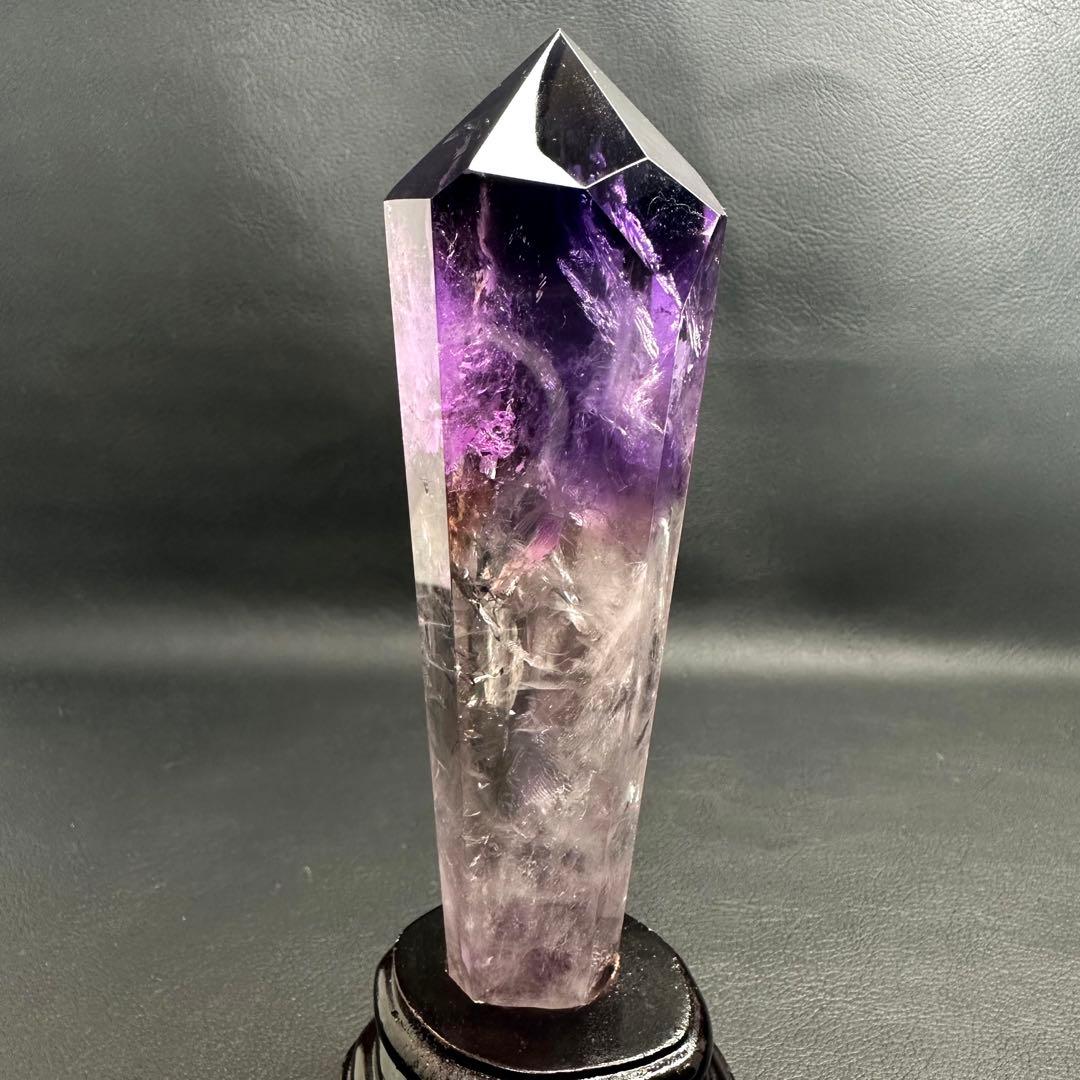 爆レア❗️ロマネサイト虹☆アメジストナチュラルポイントワンド