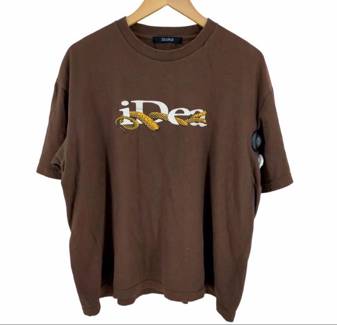 IDEASWAM tシャツ　希少　かつきくん着用‼️ 狼ちゃんに華文様半袖Tシャツ 今昔 KJ-27006 和柄 和風 狐 きつね